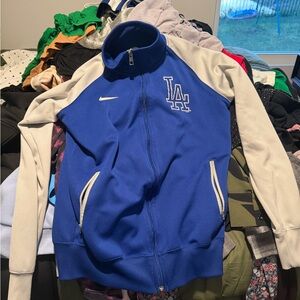 LA Nike Blue & Gray Full-Zip Jacket size Large but more likely to fit Medium